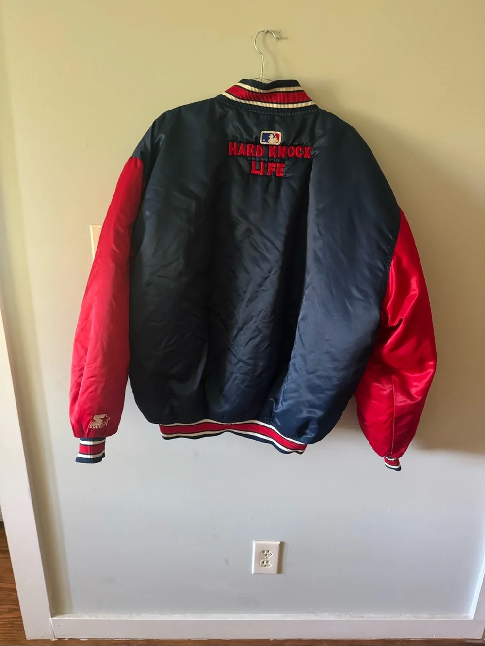Vintage Twins Starter Navy & Red Kids Jacket- The Crisco Kid